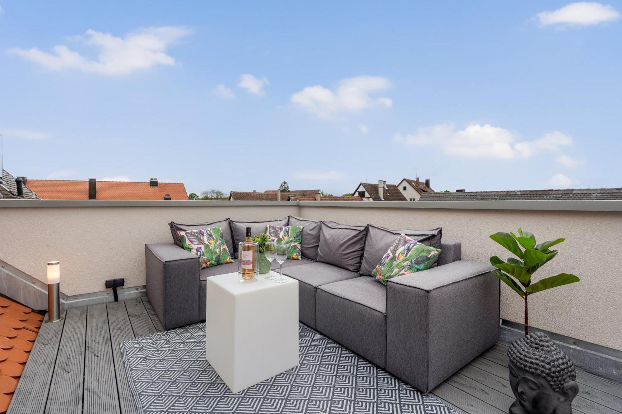 Namaste Homes - Ferienwohnung Mit Dachterrasse バート・ヴィンツハイム エクステリア 写真